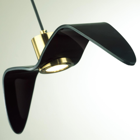 Подвес GU10 1*5W BIRDS чёрный/бронзовый/стекло ODEON LIGHT