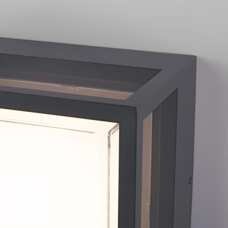 Уличный настенный светодиодный светильник 10Вт 4000К серый IP54 (a052254) Elektrostandard