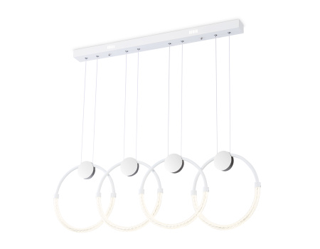 Светильник светодиодный подвесной FL10598/4 WH/CH белый/хром 4200K 45W 940*20*1200 (Без ПДУ) Ambrella Light