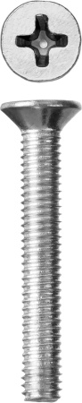 Винт DIN 965, M6 x 40 мм, 6 шт, кл. пр. 4.8, оцинкованный, ЗУБР