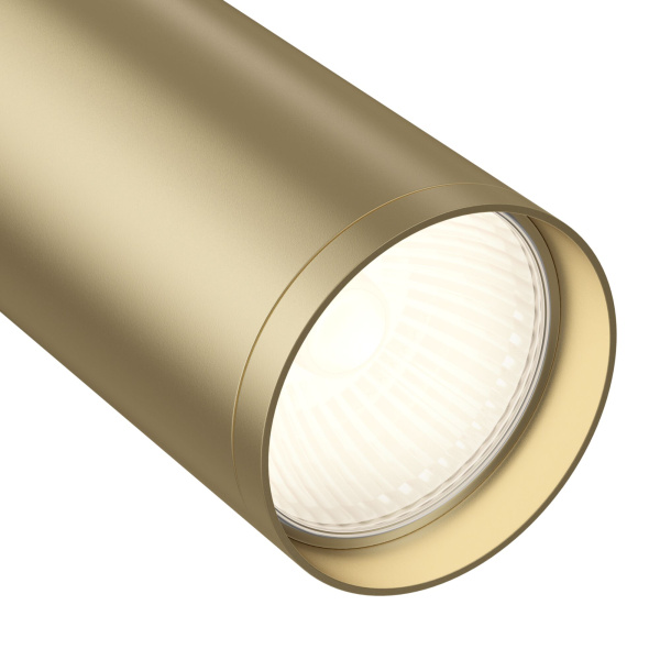 Светильник трековый 1*GU10 10Вт Черный и Матовое золото IP20 Focus S TR020-1-GU10-BMG Technical