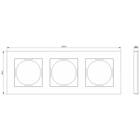 Donel A07 глянцевый белый рамка 3-я, серия DB