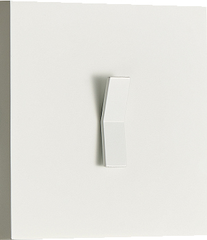 Donel N96 Переключатель на 1 тумблер, клавиша Angle, 10AX 250V, Белый, серия DT