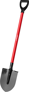 Штыковая лопата МАСТЕР, ЛКО, стальной черенок с рукояткой ЗУБР