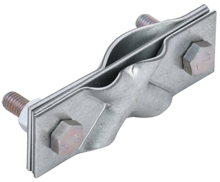 Зажим заземления диагональный стержень-полоса/пруток оцинкованная сталь IEK