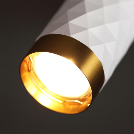 Потолочный св-к IP20 LED GU10 max 10W AD ASTRUM белый/золотистый/металл ODEON LIGHT
