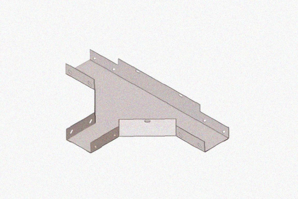 Лоток тройниковый замковый глухой ОТЗГ 100х40 УХЛ1, горячее цинкование S1,5