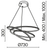 Подвесной светильник 2*LED 79Вт Белый IP20 Nola MOD100PL-L88WK1 Maytoni