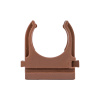 Крепеж-клипса d25 мм (10 шт) темное дерево EKF-Plast