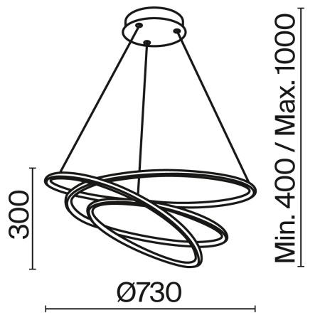 Подвесной светильник 2*LED 79Вт Белый IP20 Nola MOD100PL-L88WK1 Maytoni