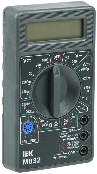 Мультиметр цифровой UNIVERSAL M832 IEK
