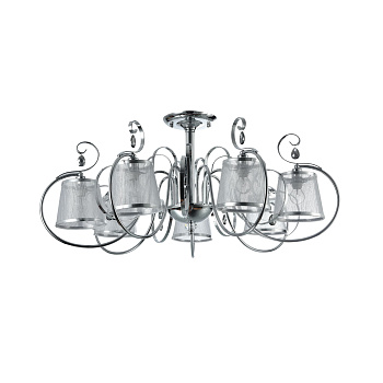 Потолочный светильник 7*E14 40Вт Хром IP20 Simone FR2020-CL-07-CH Freya