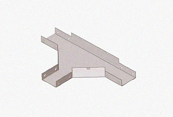 Лоток тройниковый глухой ОТГ 150х65 У3, окрашенный, S1,0