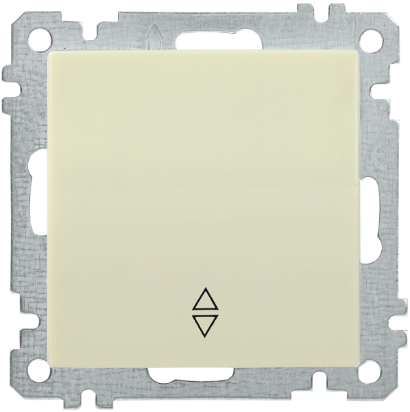 Выключатель 1-клавишный проходной ВС10-1-2-Б 10А BOLERO кремовый IEK