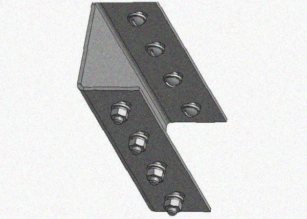 Соединитель стоек ССх4-св УХЛ1, без покрытия, S4,0