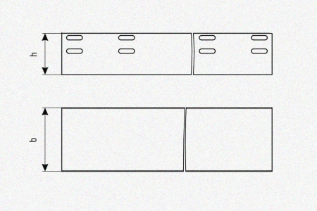 Лоток глухой ЛМГ 400х50х3000 УХЛ1, горячее цинкование S1,5