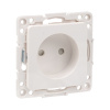 Стокгольм Механизм Розетки 1-местной б/з 10 А белый с защ, штор, EKF