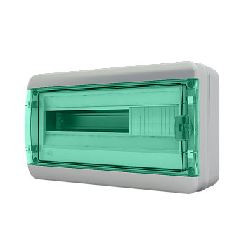 Щит навесной ЩРН-П 18 мод. зеленая крышка IP65 BNZ 65-18-1 Tekfor