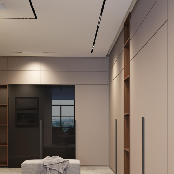 Трековый св-к димм.с ДУ,со сменой цв.темп.IP20 LED 3000~6500К 12W 48V черный FLUM NOVOTECH