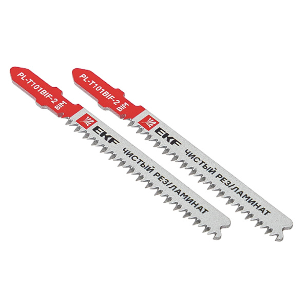 Пилки для электролобзика T101BIF (чистовой рез ламината)(BIM)(2 шт) Professional EKF