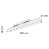 Светильник трековый 20Вт 3000K Черный IP20 BASIS TR012-2-20W3K-B Technical
