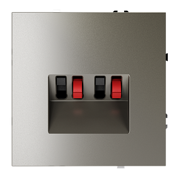 Розетка акустическая встраиваемая Voltum S70 4-местная, (шелк)