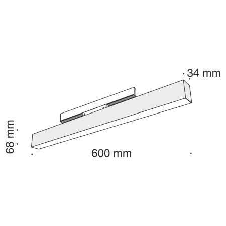 Светильник трековый 20Вт 3000K Черный IP20 BASIS TR012-2-20W3K-B Technical