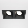 Встраиваемый светильник 2*GU10 50Вт Черный IP20 Downlight DL029-2-02B Technical Maytoni