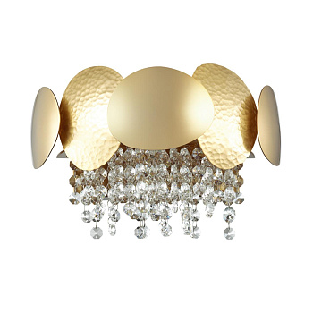 Бра G9 2*40W 220V ULLA золото/хрусталь/металл ODEON LIGHT