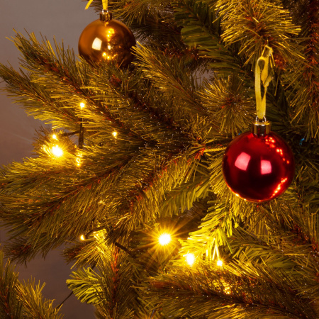 Гирлянда нить "Мишура" теплый белый 5м IP20 (400-004 теплый белый) Eurosvet