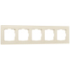 Favorit Рамка на 5 постов (молочный, стекло) Werkel
