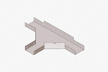 Лоток тройниковый замковый перфорированный ОТЗ 200х100 УТ1,5, горячее цинкование, S1,0