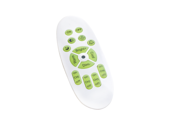 Donel пульт ДУ источником питания для биодинамического освещения.тип батареи AAAx2, IP20, зона охвата 30м, белый. серия:DN8UTZ