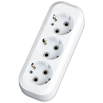 Колодка 3 гн. 10А с/з Стандарт EKF	