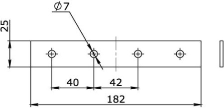 Соединительная пластина Н - 50 мм, стеклопластик G5 DKC