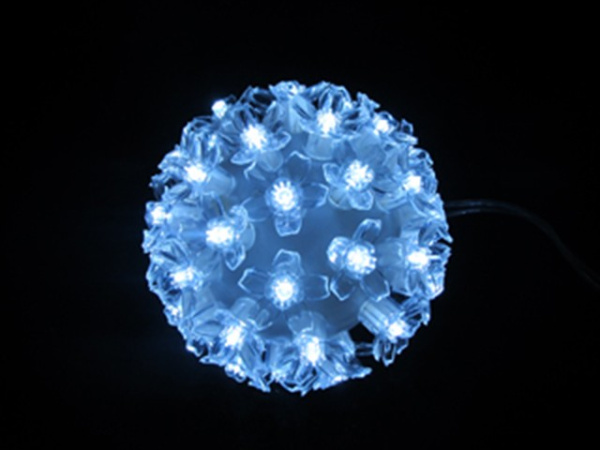 Шар светодиодный диаметр 12см 50LED холодный свет
