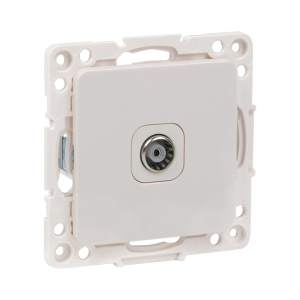 Стокгольм Механизм Розетки TV 1-местной 75Ом 5-862МГц белый EKF