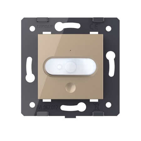 Датчик движения с сенсорным выключателем, цвет золотой (механизм) Livolo