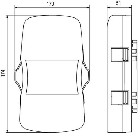 Счётчик ударов молнии DKC