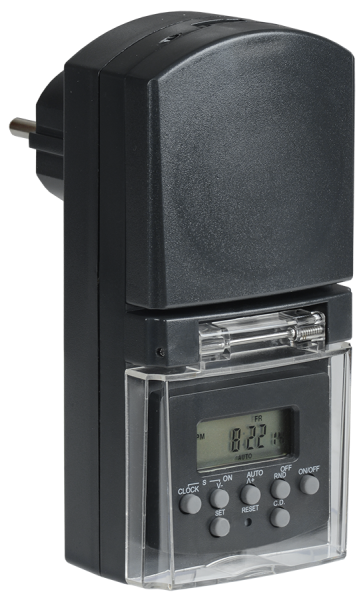 Розетка-таймер электронный РТЭ-3 1мин 7дн 140on/off 16А IP44 IEK