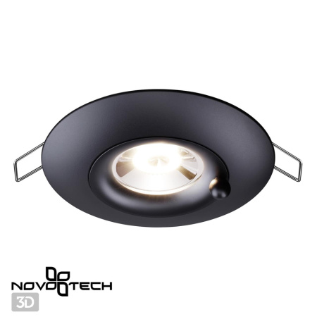Св-к встр.влагозащ.IP44 GU10 50W 220V WATER черный NOVOTECH
