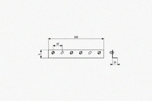 Соединитель лотковый замковый СЛЗх100х1,0 УТ1,5, нержавеющая сталь, S1,0