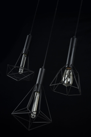 Подвесной светильник 3*E27 60Вт Черный IP20 Spider T021-03-B Maytoni