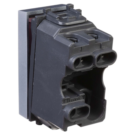 Выключатель модульный "Avanti", "Закаленная сталь", 1 модуль DKC