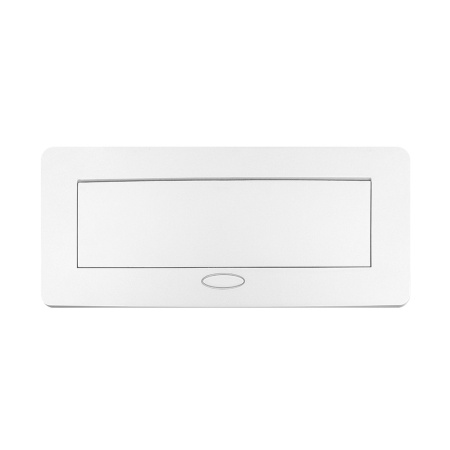 Выдвижной горизонтальный модуль в столешницу для розеток, цвет серый Livolo