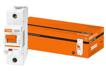 Выключатель автоматический ВА МОД ВА47-125 1П 50А 15кА D TDM