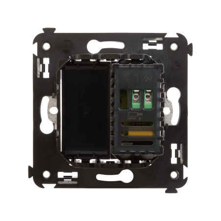 Диммер поворотный в стену, "Avanti", "Черный квадрат" DKC