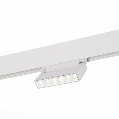 Магнитный трековый светильник белый LED 1*6Вт 4000К 532Lm Ra>80 36° IP20 L120xW22xH108 48В ST364.546.06 ST LUCE
