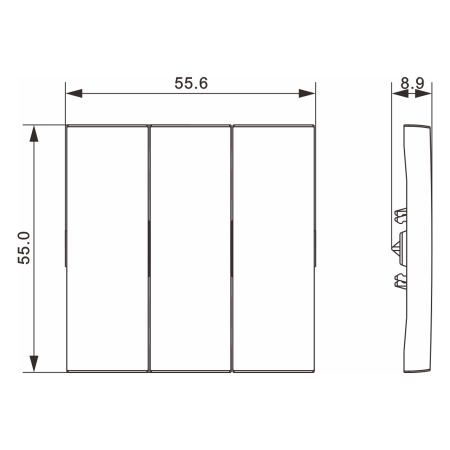 Donel A07 матовый кашемир клавиша 3-я, серия DB