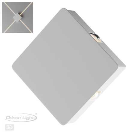 Настенный св-к IP20 LED 8W 444Лм 3000K VISTA белый/металл ODEON LIGHT